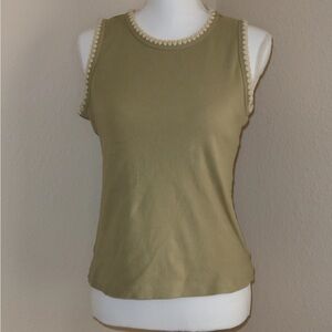 Elegant Olive Sleeveless Tank Top